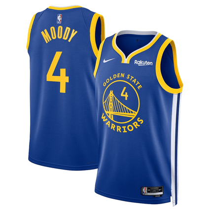 Moses Moody Golden State Warriors 2024-2025 Icon Edition Swingman Badge Royal Jersey