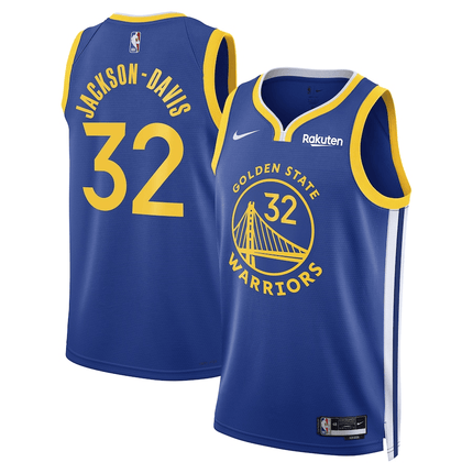 Trayce Jackson-Davis Golden State Warriors 2024-2025 Icon Edition Swingman Badge Royal Jersey