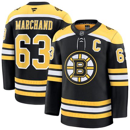 Brad Marchand Boston Bruins 2024-2025 Black Home Jersey