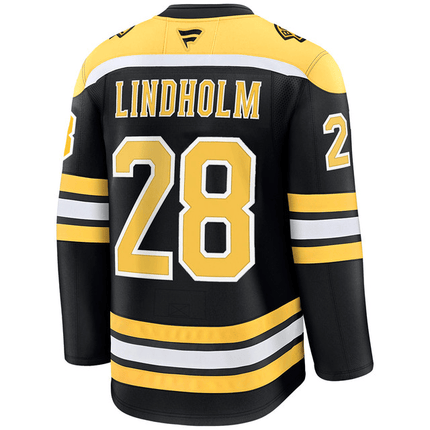 Elias Lindholm Boston Bruins 2024-2025 Black Home Jersey
