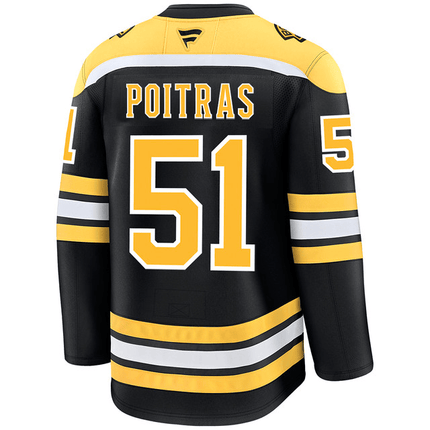 Matthew Poitras Boston Bruins 2024-2025 Black Home Jersey