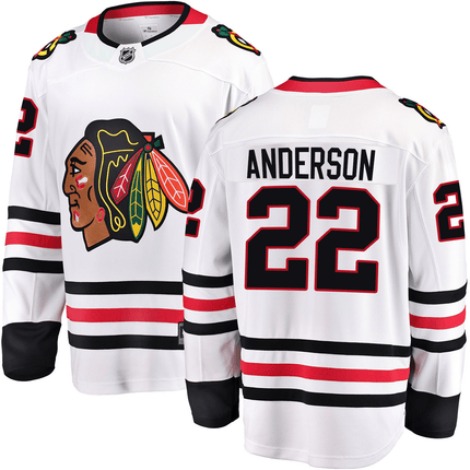 Joey Anderson Chicago Blackhawks 2025 Road Breakaway White Jersey