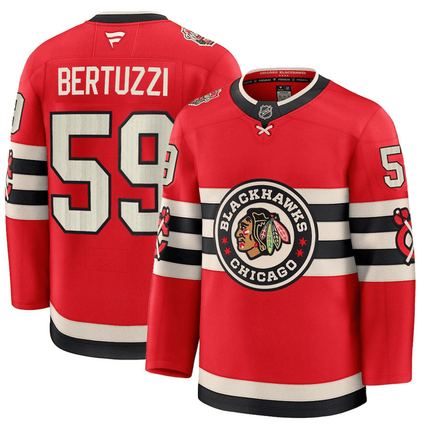 Tyler Bertuzzi Chicago Blackhawks 2025 Winter Classic Premium Red Jersey