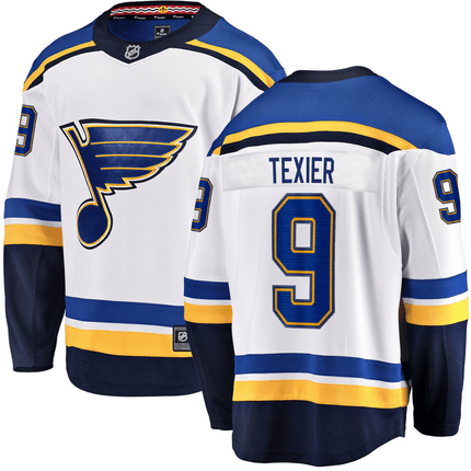 Alexandre Texier St. Louis Blues 2024-2025 Away Breakaway White Jersey