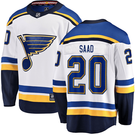 Brandon Saad St. Louis Blues 2024-2025 Away Breakaway White Jersey