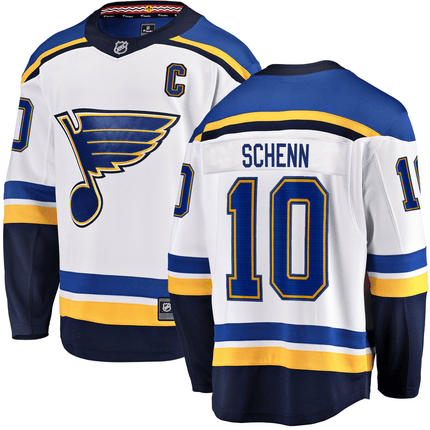 Brayden Schenn St. Louis Blues 2024-2025 Away Breakaway White Jersey