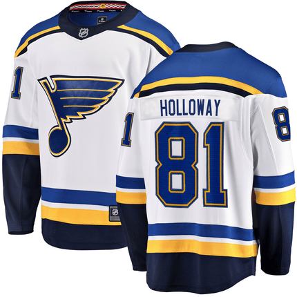 Dylan Holloway St. Louis Blues 2024-2025 Away Breakaway White Jersey