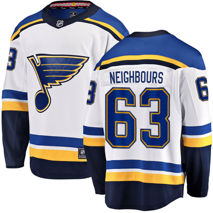Jake Neighbours St. Louis Blues 2024-2025 Away Breakaway White Jersey