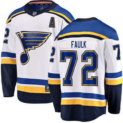 Justin Faulk St. Louis Blues 2024-2025 Away Breakaway White Jersey