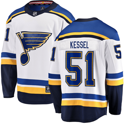 Matt Kessel St. Louis Blues 2024-2025 Away Breakaway White Jersey