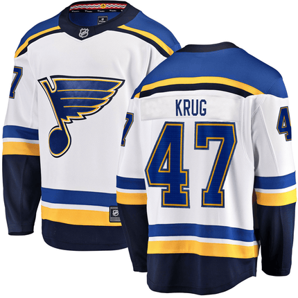 Torey Krug St. Louis Blues 2024-2025 Away Breakaway White Jersey