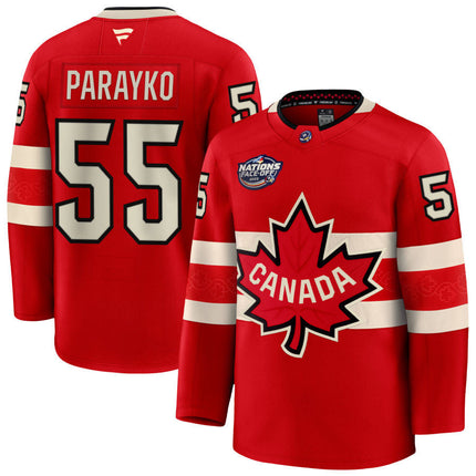 Colton Parayko Canada 2025 4 Nations Face-Off Premium Red Jersey