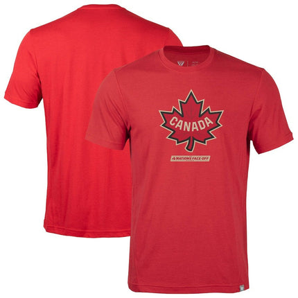 Canada 2025 4 Nations Face-Off Thrive Tri-Blend Red T-Shirt