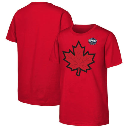 Canada 2025 4 Nations Face-Off Secondary Logo T-Shirt - Red