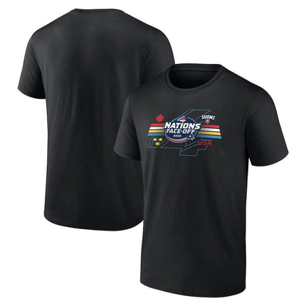 2025 4 Nations Face-Off Black T-Shirt
