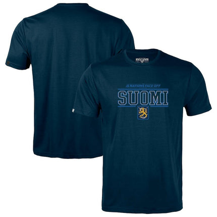 Finland 2025 4 Nations Face-Off Richmond Navy T-Shirt