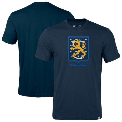 Finland 2025 4 Nations Face-Off Thrive Tri-Blend Navy T-Shirt