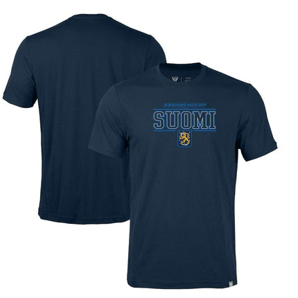 Finland 2025 4 Nations Face-Off Thrive Navy T-Shirt