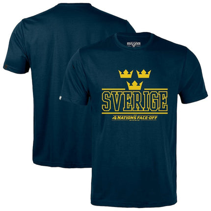 Sweden 2025 4 Nations Face-Off Richmond Navy T-Shirt