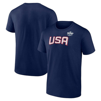 Sweden 2025 4 Nations Face-Off Primary Logo Navy T-Shirt