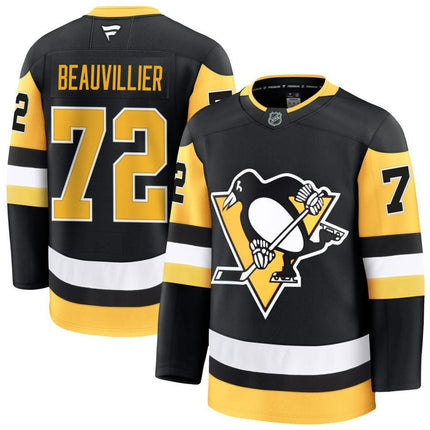 Anthony Beauvillier Pittsburgh Penguins 2025 Home Premium Black Jersey