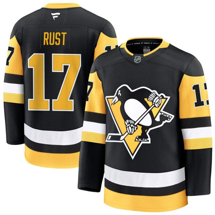 Bryan Rust Pittsburgh Penguins 2025 Home Premium Black Jersey