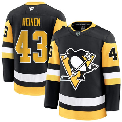 Danton Heinen Pittsburgh Penguins 2025 Home Premium Black Jersey