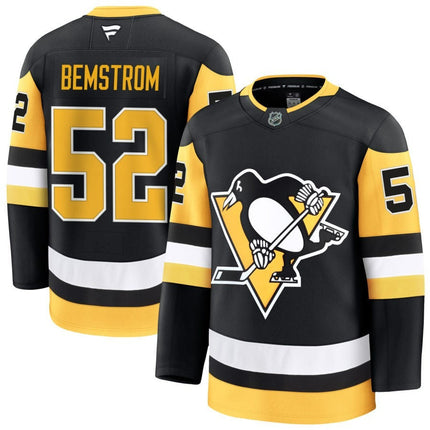 Emil Bemstrom Pittsburgh Penguins 2025 Home Premium Black Jersey