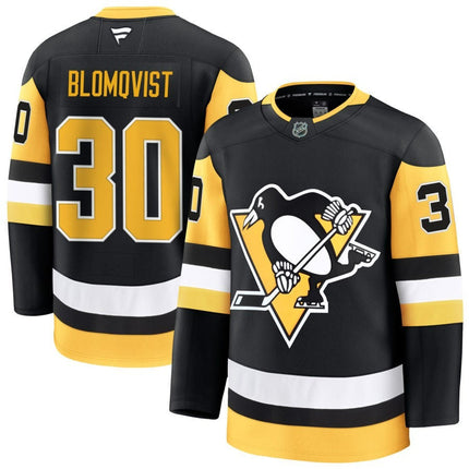 Joel Blomqvist Pittsburgh Penguins 2025 Home Premium Black Jersey