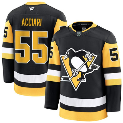 Noel Acciari Pittsburgh Penguins 2025 Home Premium Black Jersey