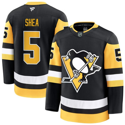 Ryan Shea Pittsburgh Penguins 2025 Home Premium Black Jersey