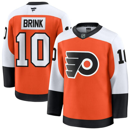 Bobby Brink Philadelphia Flyers 2025 Home Premium Orange Jersey