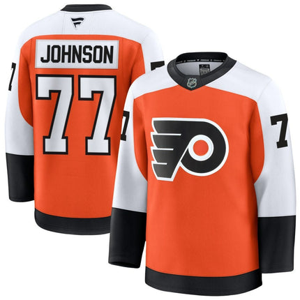 Erik Johnson Philadelphia Flyers 2025 Home Premium Orange Jersey