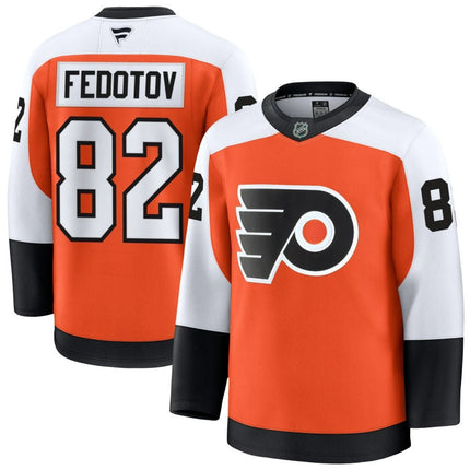 Ivan Fedotov Philadelphia Flyers 2025 Home Premium Orange Jersey