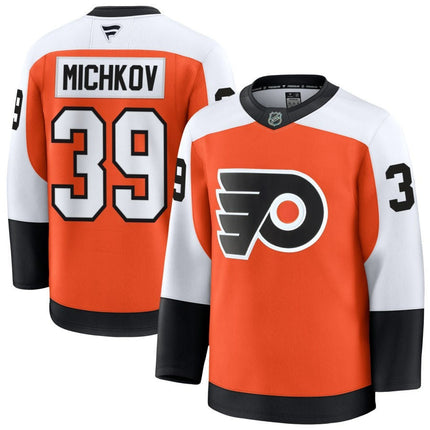 Matvei Michkov Philadelphia Flyers 2025 Home Premium Orange Jersey