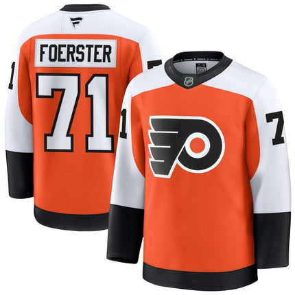 Tyson Foerster Philadelphia Flyers 2025 Home Premium Orange Jersey