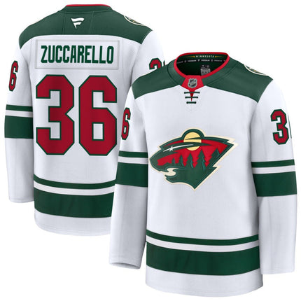 Mats Zuccarello Minnesota Wild 2025 Away Premium White Jersey