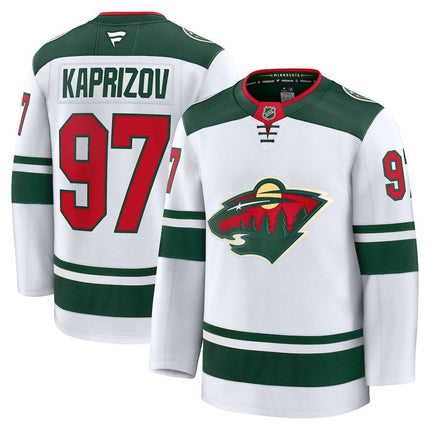 Kirill Kaprizov Minnesota Wild 2025 Away Premium White Jersey