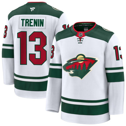 Yakov Trenin Minnesota Wild 2025 Away Premium White Jersey