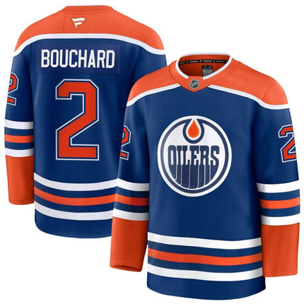 Evan Bouchard Edmonton Oilers 2025 Home Premium Royal Jersey