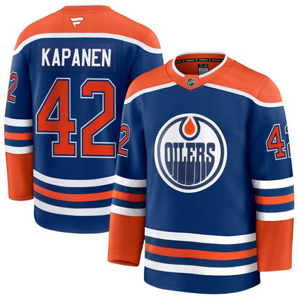 Kasperi Kapanen Edmonton Oilers 2025 Home Premium Royal Jersey