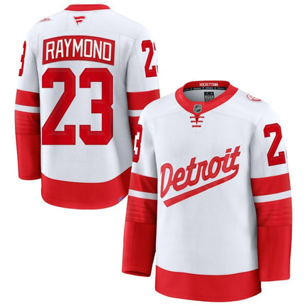 Lucas Raymond Detroit Red Wings 2025 NHL Stadium Series Premium Pick-A-Player White Jersey