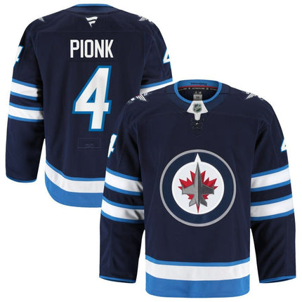 Neal Pionk Winnipeg Jets 2025 Home Pro Navy Jersey