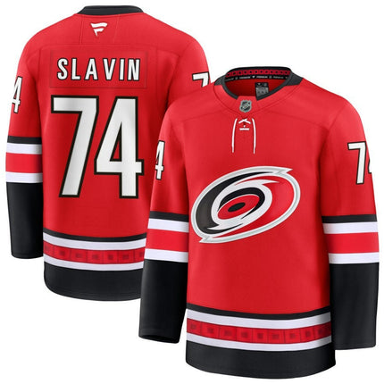 Jaccob Slavin Carolina Hurricanes 2025 Red Alternate Premium Jersey