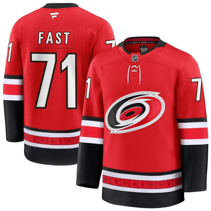 Jesper Fast Carolina Hurricanes 2025 Red Alternate Premium Jersey