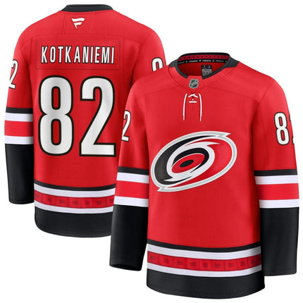 Jesperi Kotkaniemi Carolina Hurricanes 2025 Red Alternate Premium Jersey