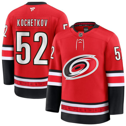 Pyotr Kochetkov Carolina Hurricanes 2025 Red Alternate Premium Jersey