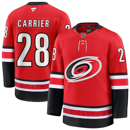 William Carrier Carolina Hurricanes 2025 Red Alternate Premium Jersey