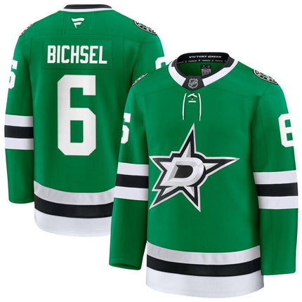Lian Bichsell Dallas Stars 2025 Home Premium Kelly Green Jersey