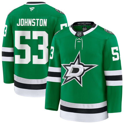 Wyatt Johnston Dallas Stars 2025 Home Premium Kelly Green Jersey